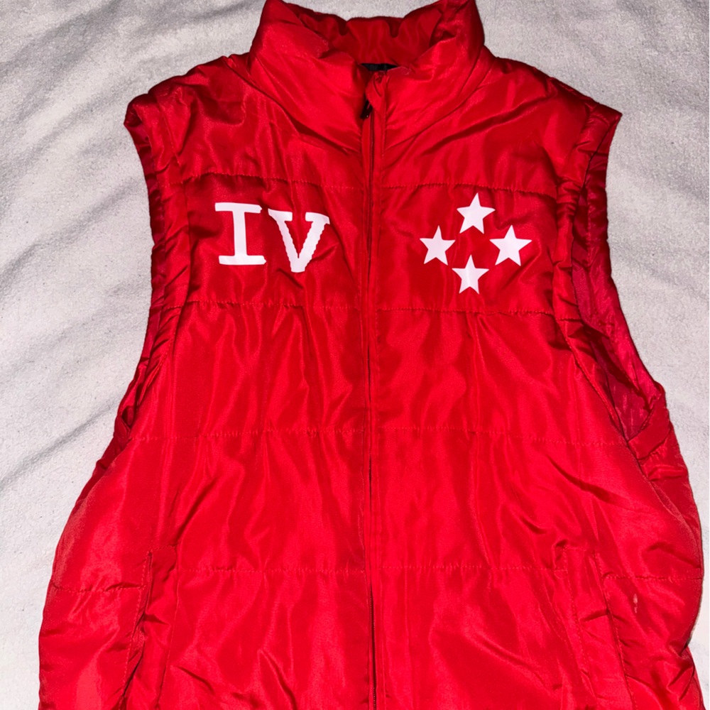 4THECITY Red Puffer Vest
